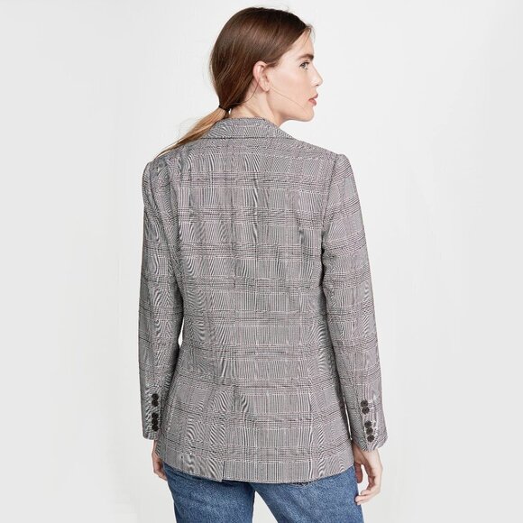 NWT Joie plaid houndstooth blazer & high waisted pants pantsuit set, 4 - Picture 6 of 16